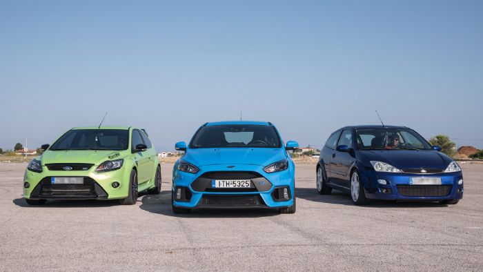 Τρεις γενιές Ford Focus RS